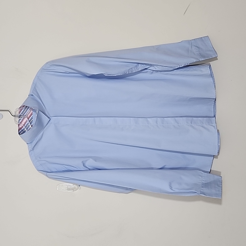 Essential Collection Luxury Cotton Blend Button Down Long Sleeves Shirt Size XL